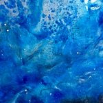 Cobalt Nebula- Abstract Galaxy Space Resin Pour Painting