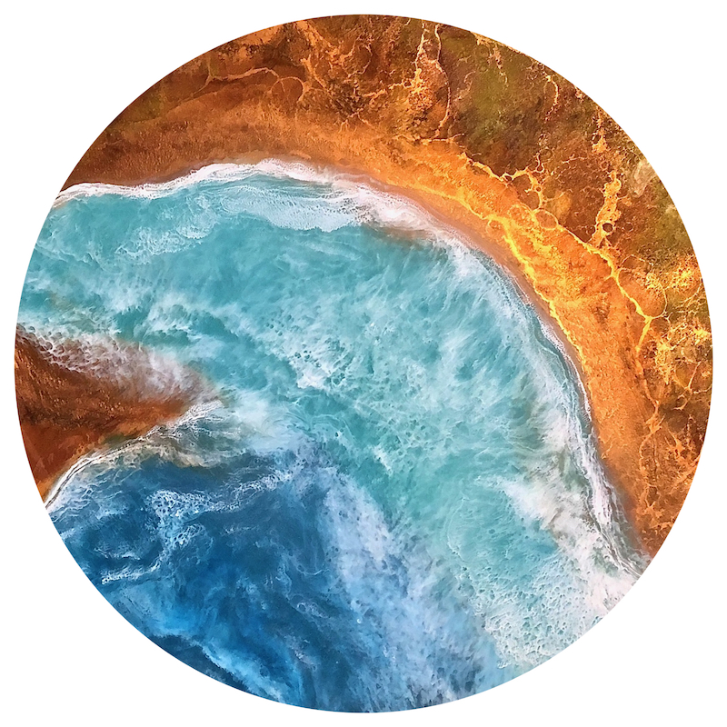 Canyon Cove: Resin Painting
